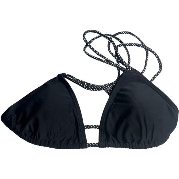 Damsel Shoulder Strap Black Swim Bikini Top Medium M - Picture 1 of 6